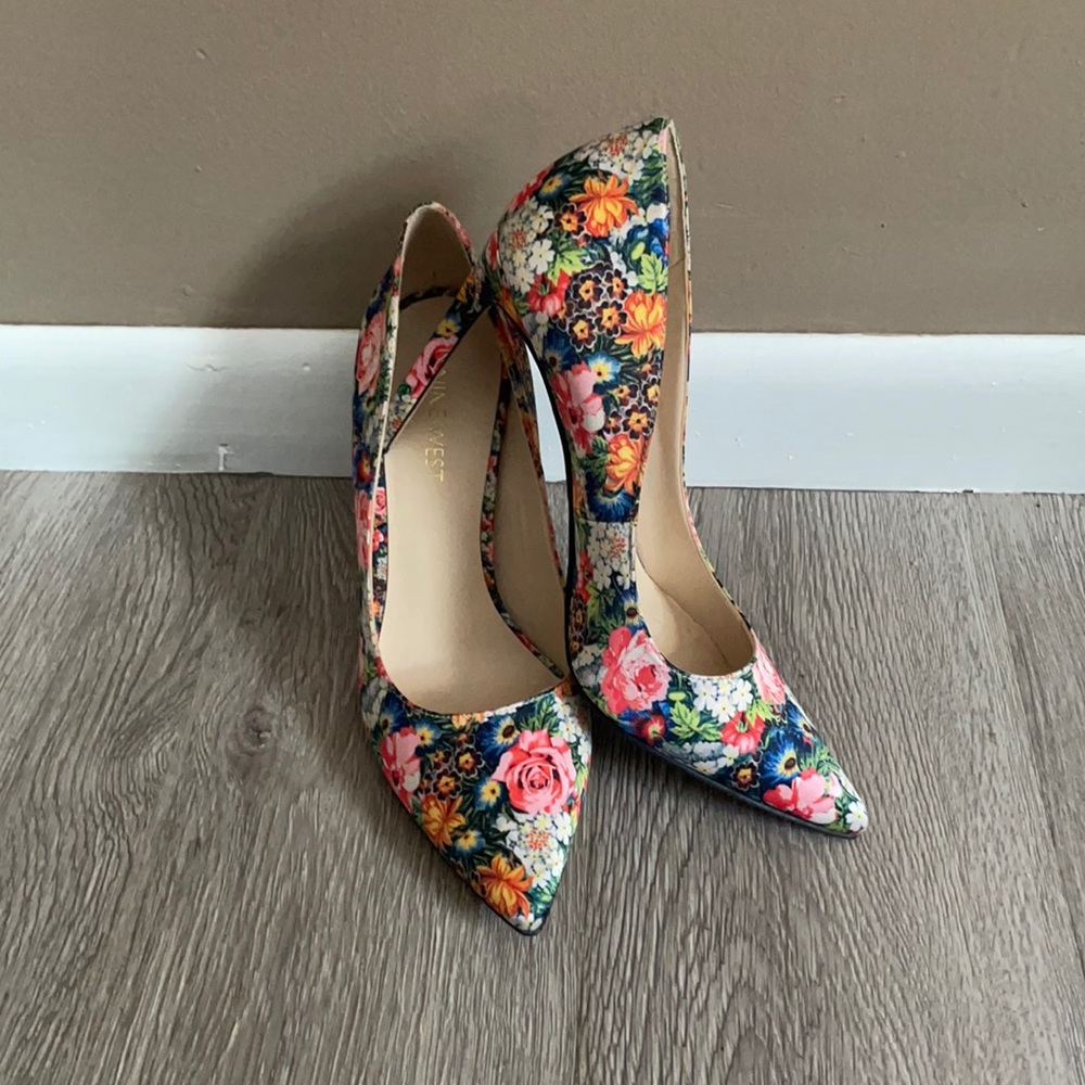 Floral Nine West Heels